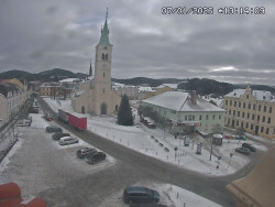 Náměstí, koste sv. Markéty