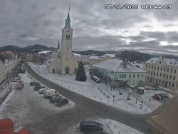 Náměstí, koste sv. Markéty