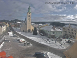 Náměstí, koste sv. Markéty