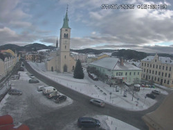 Náměstí, koste sv. Markéty