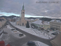 Náměstí, koste sv. Markéty