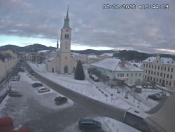 Náměstí, koste sv. Markéty