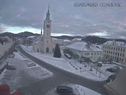 Náměstí, koste sv. Markéty