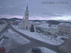 Náměstí, koste sv. Markéty