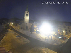 Náměstí, koste sv. Markéty