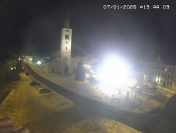 Náměstí, koste sv. Markéty