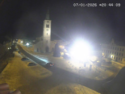 Náměstí, koste sv. Markéty