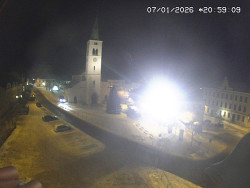 Náměstí, koste sv. Markéty