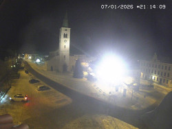 Náměstí, koste sv. Markéty