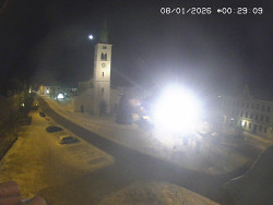 Náměstí, koste sv. Markéty