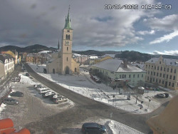 Náměstí, koste sv. Markéty