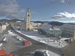 Náměstí, koste sv. Markéty