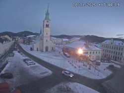 Náměstí, koste sv. Markéty