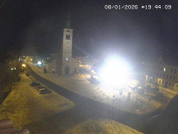 Náměstí, koste sv. Markéty