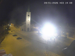 Náměstí, koste sv. Markéty