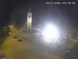 Náměstí, koste sv. Markéty