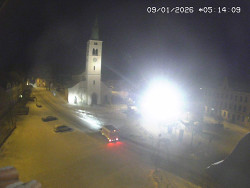 Náměstí, koste sv. Markéty