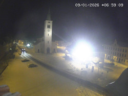 Náměstí, koste sv. Markéty