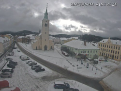 Náměstí, koste sv. Markéty