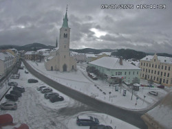 Náměstí, koste sv. Markéty