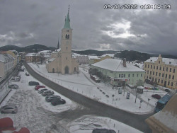 Náměstí, koste sv. Markéty