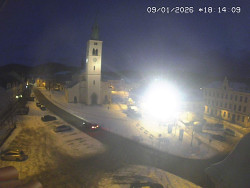 Náměstí, koste sv. Markéty