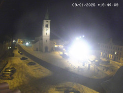 Náměstí, koste sv. Markéty