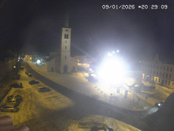 Náměstí, koste sv. Markéty