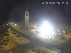 Náměstí, koste sv. Markéty