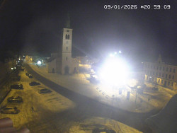 Náměstí, koste sv. Markéty