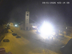 Náměstí, koste sv. Markéty