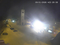 Náměstí, koste sv. Markéty