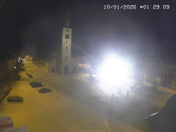 Náměstí, koste sv. Markéty