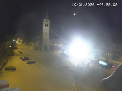 Náměstí, koste sv. Markéty