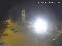 Náměstí, koste sv. Markéty