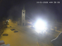 Náměstí, koste sv. Markéty