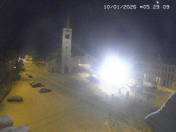 Náměstí, koste sv. Markéty