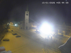 Náměstí, koste sv. Markéty