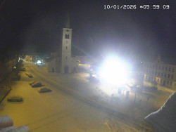 Náměstí, koste sv. Markéty