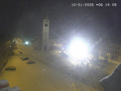 Náměstí, koste sv. Markéty