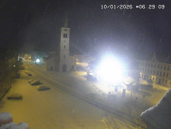 Náměstí, koste sv. Markéty