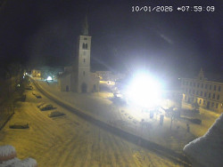 Náměstí, koste sv. Markéty