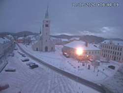 Náměstí, koste sv. Markéty