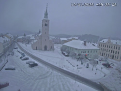 Náměstí, koste sv. Markéty