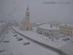 Náměstí, koste sv. Markéty