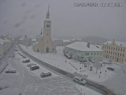 Náměstí, koste sv. Markéty