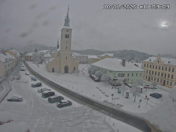 Náměstí, koste sv. Markéty