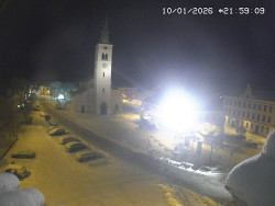 Náměstí, koste sv. Markéty