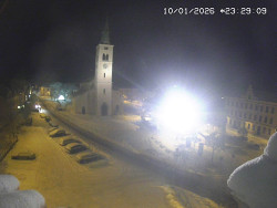 Náměstí, koste sv. Markéty