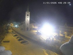 Náměstí, koste sv. Markéty